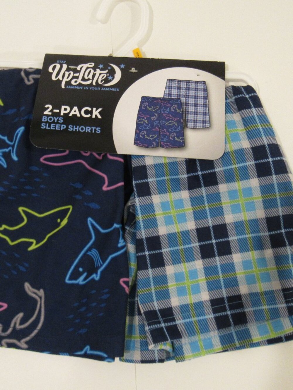 NEW $30 BOYS TWO-PACK SLEEP SHORTS SIZE SMALL (4-5)